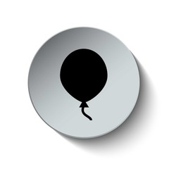 Balloon icon. Celebration and Party icon. Button. EPS10. Illustr