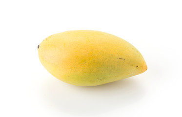 fresh mango on white background