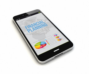 smartphone financial planning render