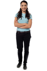 Full length image of a beautiful woman