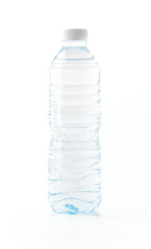 water bottle on white background