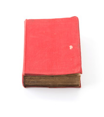 old book on white background