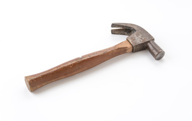 a hammer on white background