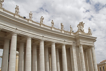 Fototapeta na wymiar Basilica de San Pedro en el Vaticano
