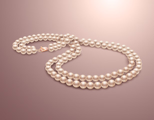 Pearl necklace realistic