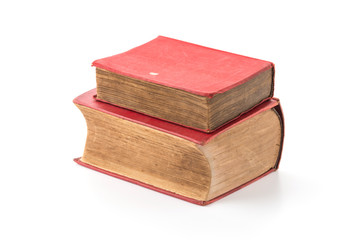 old book on white background