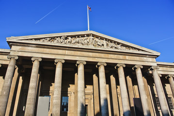View of the British Museum in London