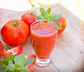 Tomato juice - tomato smoothie 