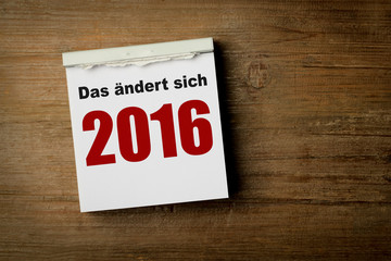 das ändert sich 2016