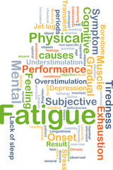 Fatigue background concept