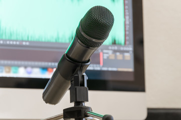 microphone at the front