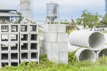 Fototapeta premium Precast concrete for drains