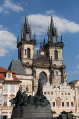 Fototapeta premium Church of Our Lady before Tyn in Prague, Czech Republic