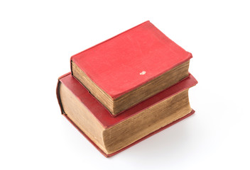 old book on white background