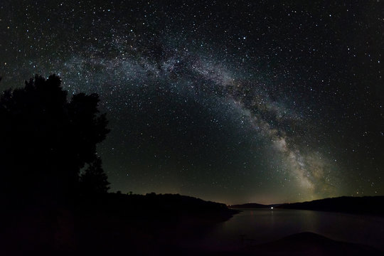 Milky Way at Lake Bicaz in Romania