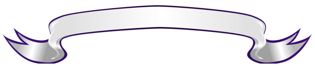 an illustration of a  white ribbon border
