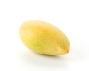 fresh mango on white background