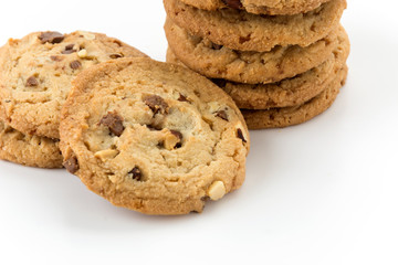 milk chocolate toffee almond cookies