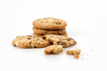 milk chocolate toffee almond cookies