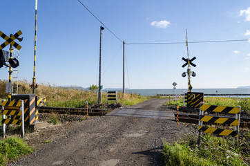 田舎の踏み切り