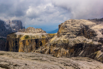 pordoi, sella, dolomity