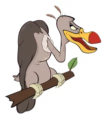 Gordijnen Cute American condor illustration. Cartoon © liusa
