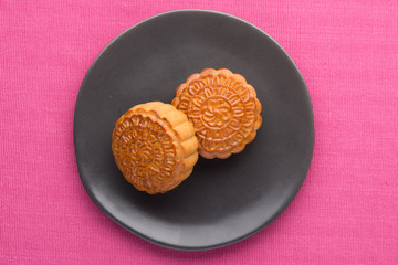 Traditional Mooncake. Mid-Autumn Festival moon cake