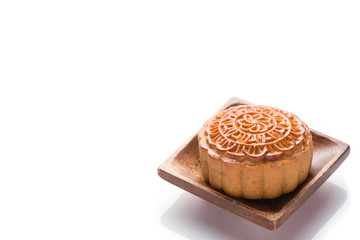 Traditional Mooncake. Mid-Autumn Festival moon cake