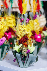 Fototapeta na wymiar Bouquet of flowers, easter decoration
