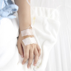 Hand of The Patient in the Hospital