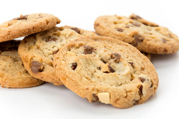 milk chocolate toffee almond cookies