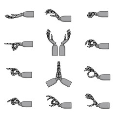 Collection of vector mechanical arms