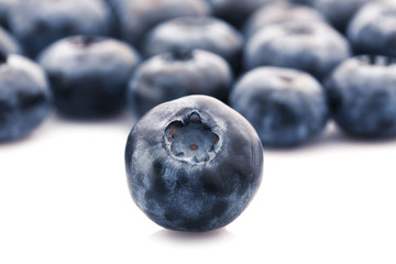 Closeup of blueberries