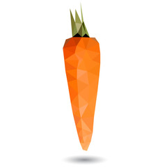 Vector illustration of a carrot