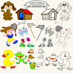 Obraz premium 0815_12 coloring book