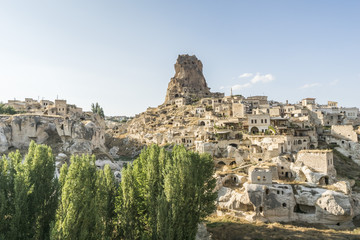 Fototapeta premium Ortahisar in Cappadocia, Turkey