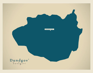 Modern Map - Dundgov MN