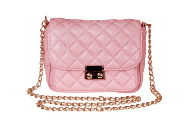 ladies' pink handbag