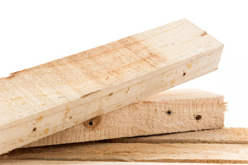 light brown wood on white background