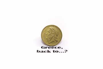 Greece one drachma