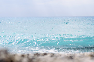 Gialos beach in Lefkada island (Greece)