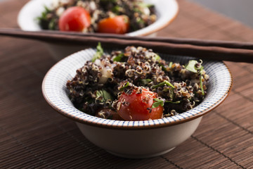 Tabbouleh Quinoa with tomatoes, onion, mint, parsley and lemon