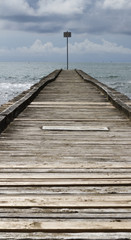 Fototapeta premium jetty on the beach