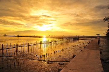 Obraz premium Seaside Landscape at Sunrise