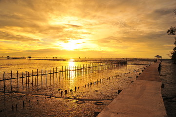 Seaside Landscape at Sunrise