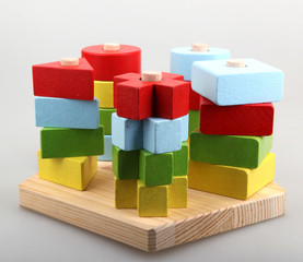 Wooden building blocks