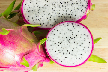  Dragon Fruit on wood