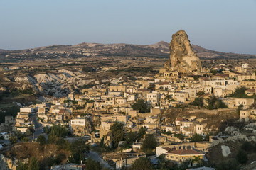 Fototapeta na wymiar Ortahisar in Cappadocia, Turkey