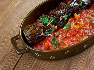 Turkish stuffed eggplant