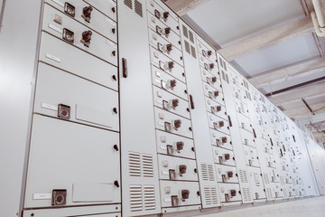 high voltage room / in the picture we see a low voltage distribution panel